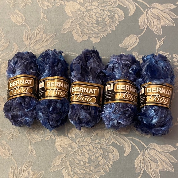 bernat Boa Other - Bernat Boa Yarn in Blue. NWT
